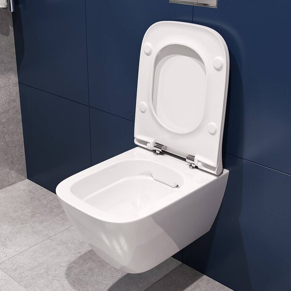 Geberit Smyle Square vas wc agăţat fără margine alb 500.379.01.8
