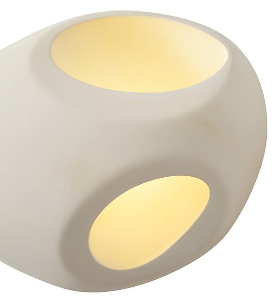 Lampă de perete Japandi Crem Rotundă 28cm - Pietra