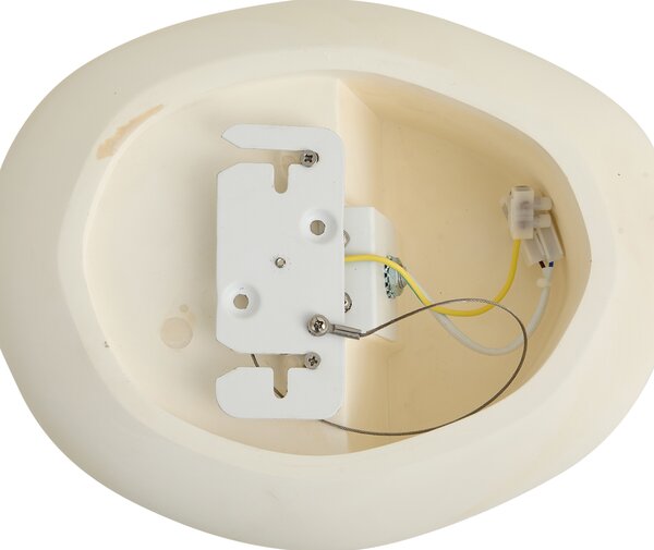 Lampă de perete Japandi Crem Rotundă 28cm - Pietra