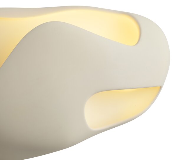 Lampă de perete Japandi Crem 30cm - Pietra
