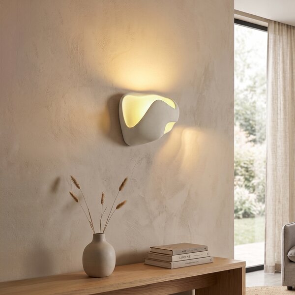 Lampă de perete Japandi Crem 30cm - Pietra
