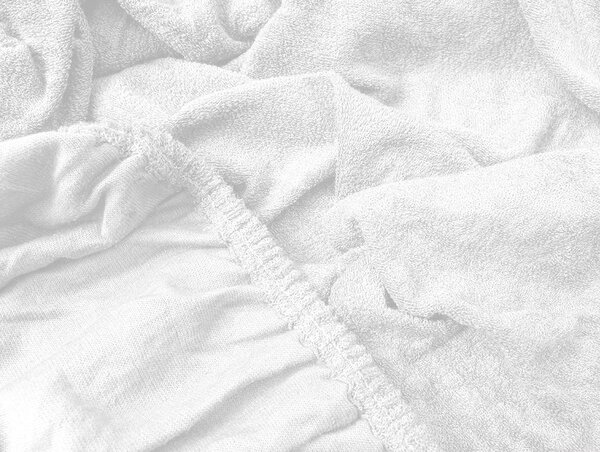 Cearsaf Frotir cu elastic EXCLUSIVE 160 x 200 cm alb