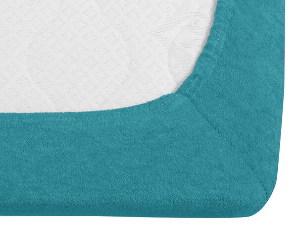Cearsaf Frotir cu elastic EXCLUSIVE 180 x 200 cm turcoaz