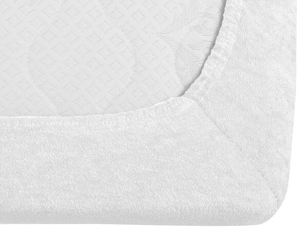 Cearsaf Frotir cu elastic EXCLUSIVE 160 x 200 cm alb