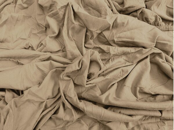 Cearsaf Jersey EXCLUSIVE bej 90 x 200 cm