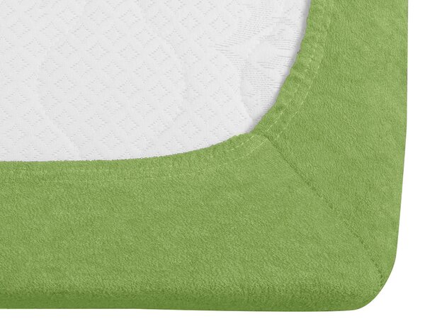 Cearsaf Frotir cu elastic EXCLUSIVE 180 x 200 cm verde