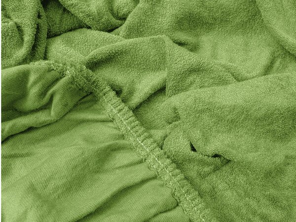 Cearsaf Frotir cu elastic EXCLUSIVE 180 x 200 cm verde