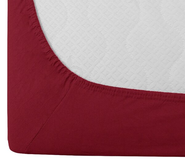 Cearsaf Jersey cu elastic 180 x 200 cm visiniu