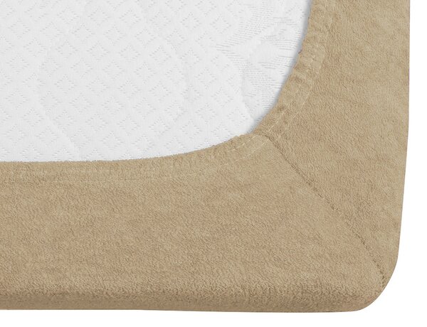 Cearsaf Frotir cu elastic EXCLUSIVE 160 x 200 cm bej