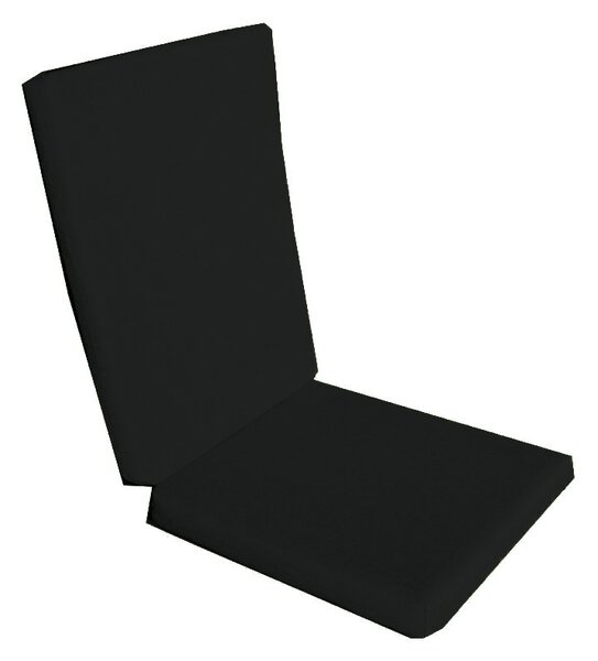 Perna decorativa pentru scaun de bucatarie cu spatar, dimensiune sezut 42x40 cm, spatar 42x50 cm, culoare negru