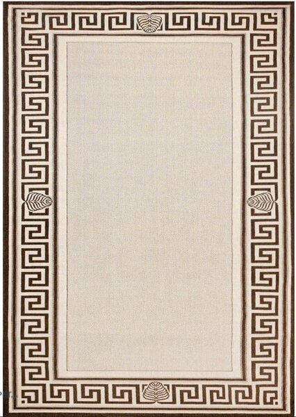 Covor Bucatarie, Model Dreptunghiular Iuta 900 19, Crem Maro Bej, Dreptunghi, 50x80