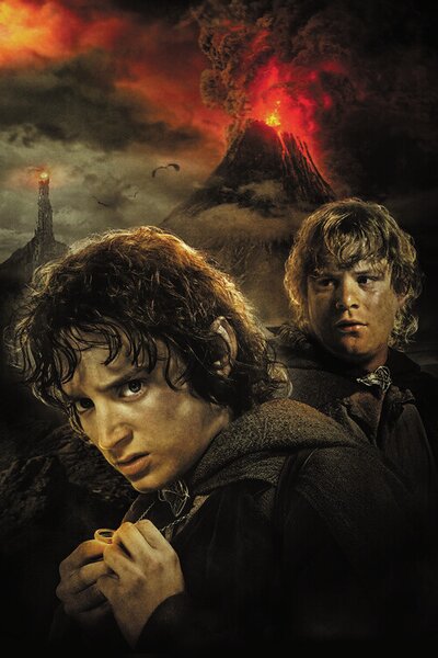 Poster de artă Stăpânul Inelelor - Sam and Frodo
