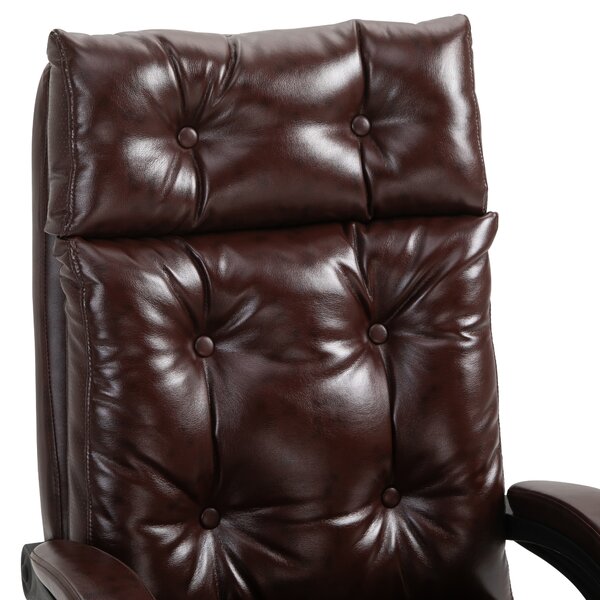 Scaun de Birou Ergonomic Vinsetto, Suport picioare, Inaltime Reglabila Maro | Aosom Romania