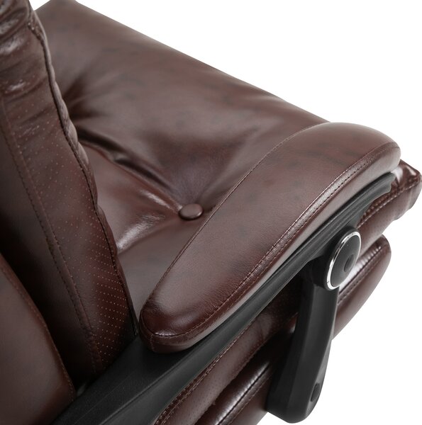 Scaun de Birou Ergonomic Vinsetto, Suport picioare, Inaltime Reglabila Maro | Aosom Romania