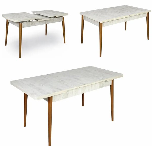 Resigilat:Masa extensibila Dining Homs bej maro 170 x 80 cm