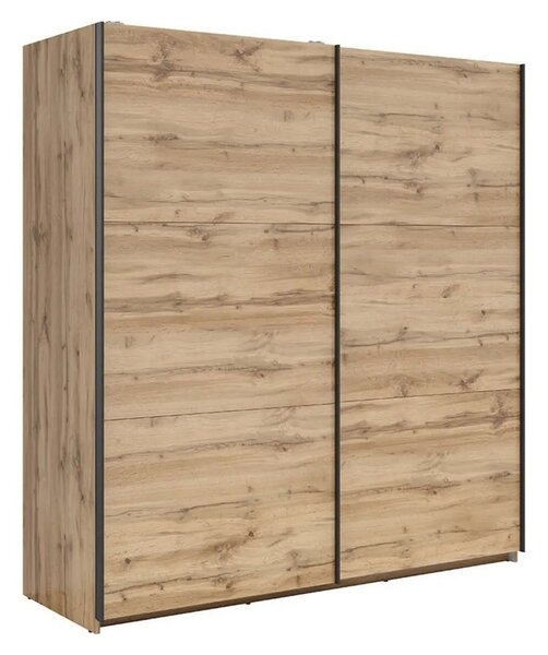 Dulap TETRIX, stejar wotan, PAL, cu 2 usi, 183x60x196 cm