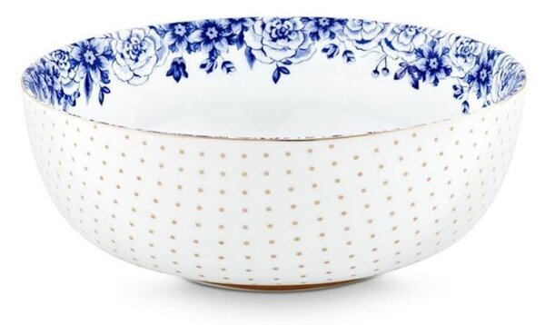 Bol din porțelan, Pip Studio, White, 20 cm, colecția Royal White
