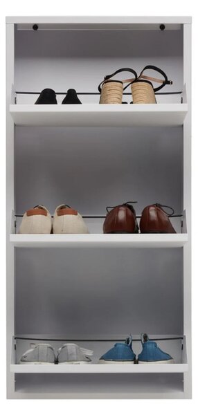 Pantofar FLY, alb, metal, 50x15x104 cm