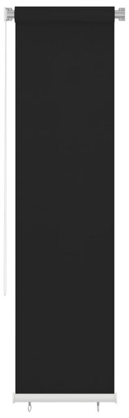 Jaluzea tip rulou de exterior, negru, 60x230 cm, HDPE