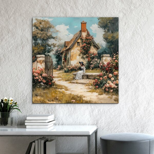 DUBLEZ | Tablou artistic original - Vintage Garden | Imprimare UV premium