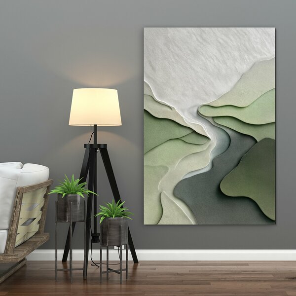 DUBLEZ | Tablou abstract - Dune verzi | Imprimare UV premium