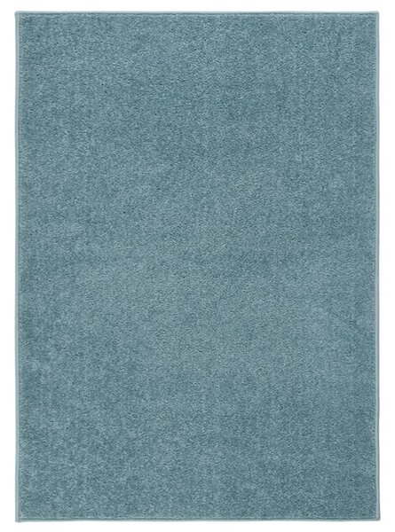 Covor cu fire scurte, albastru, 240x340 cm