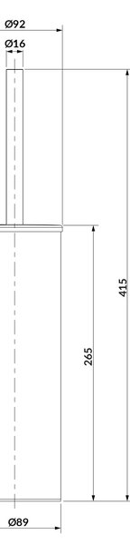 Cersanit Universal perie de toaletă stativ cupru S951-879