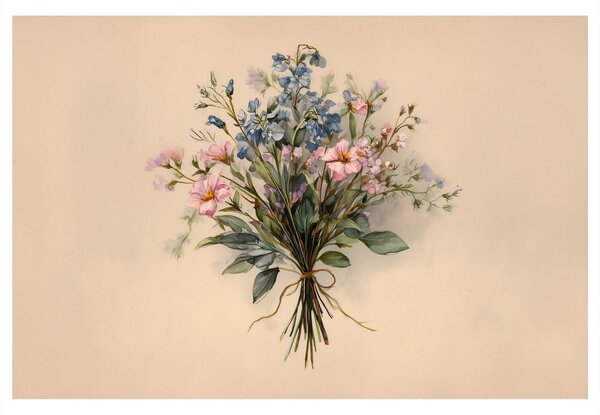 Tablou buchet de flori delicate