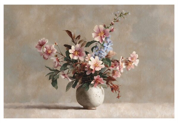 Tablou armonie florală în ceramică