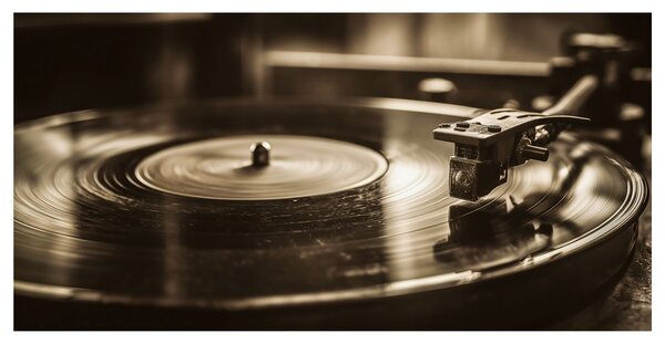 Tablou disc de gramofon vintage