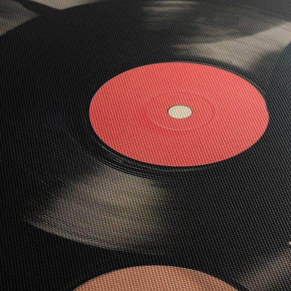 Tablou 5-piese discuri de gramofon colorate