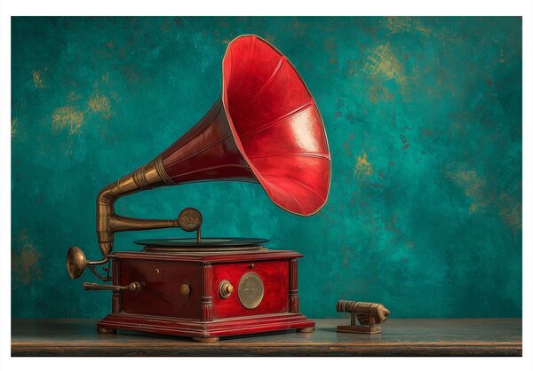 Tablou gramofon istoric în interior