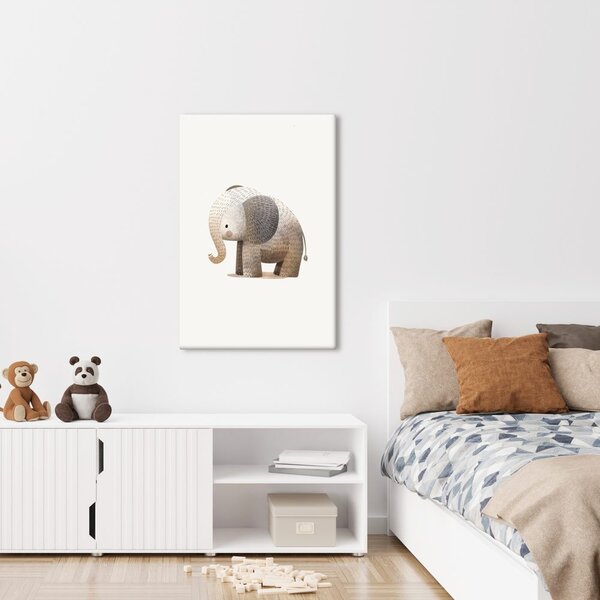 Tablou elefant drăguț în maro