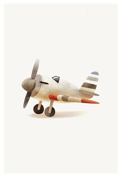 Tablou avion retro în mișcare