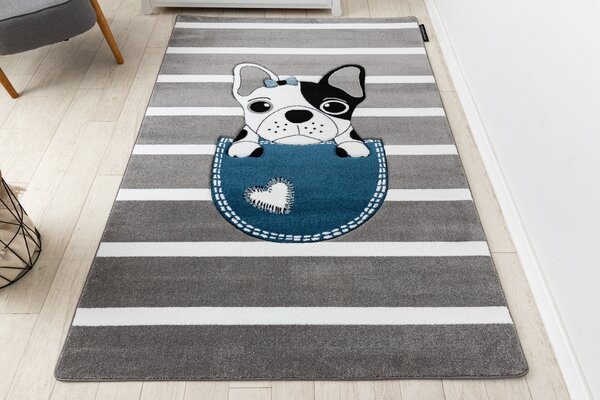 Covor PETIT BULDOG gri