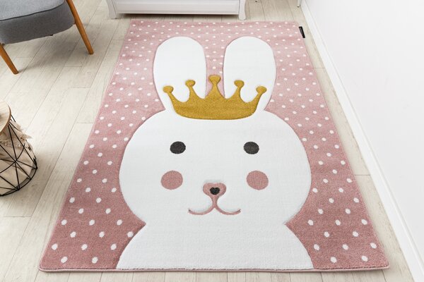 Covor PETIT BUNNY iepure roz