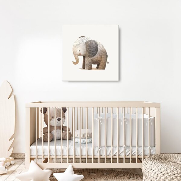 Tablou pui de elefant în tonuri pastelate
