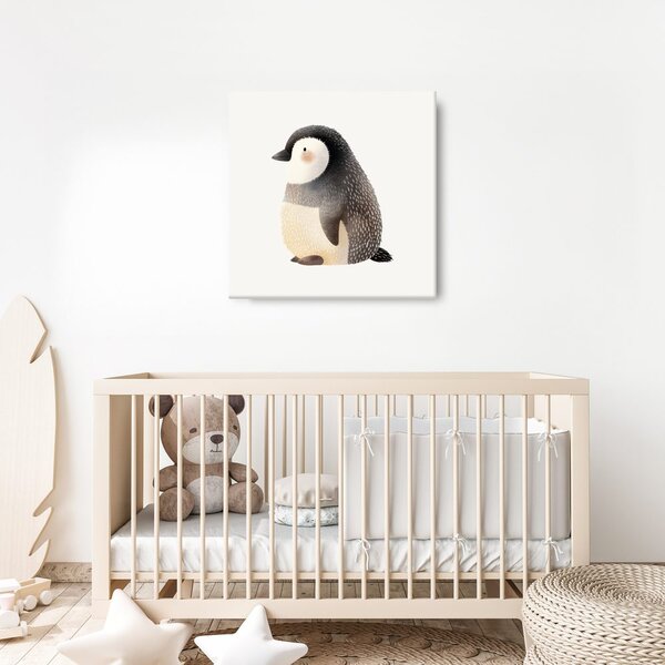 Tablou pui de pinguin pe zăpadă