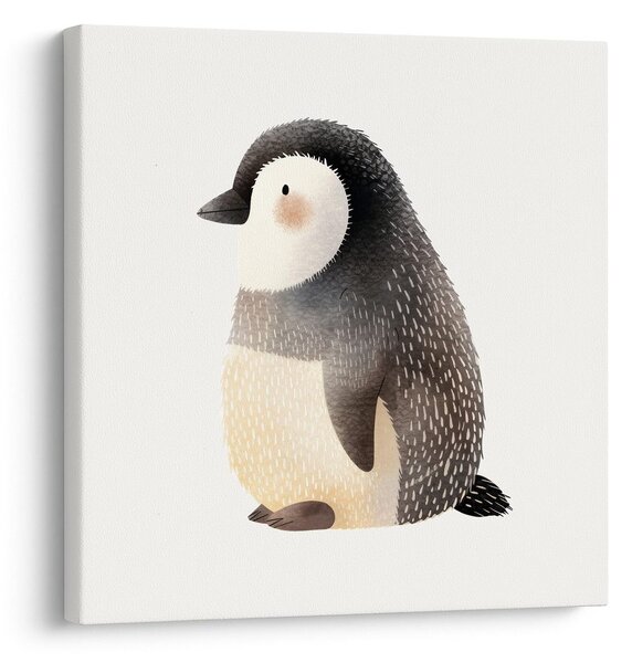 Tablou pui de pinguin pe zăpadă