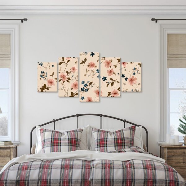 Tablou 5-piese armonii florale delicate