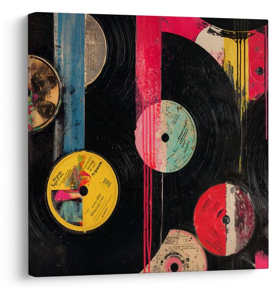 Tablou fantezie discuri de vinil