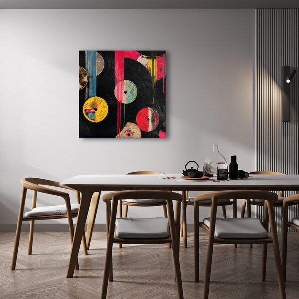 Tablou fantezie discuri de vinil