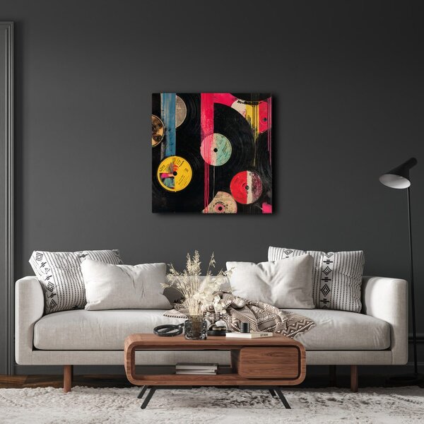 Tablou fantezie discuri de vinil