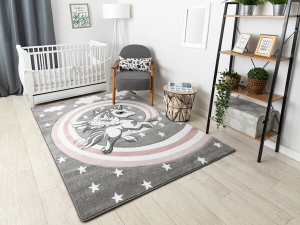 Covor PETIT PONY ponei gri