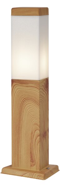 Lampă modernă de exterior din oțel cu imprimeu de lemn 45cm IP44 - Malois
