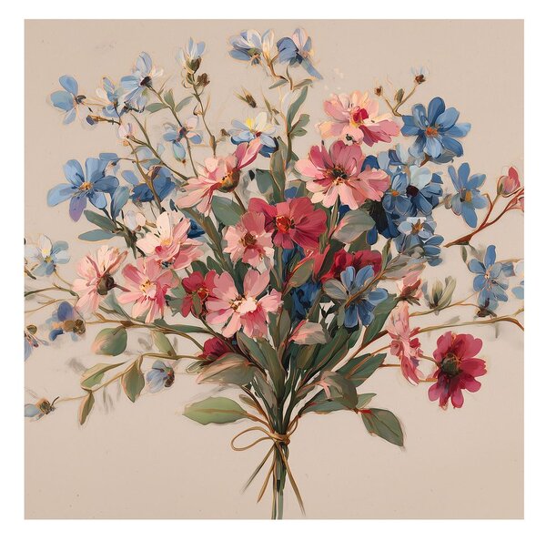 Tablou aranjament floral delicat