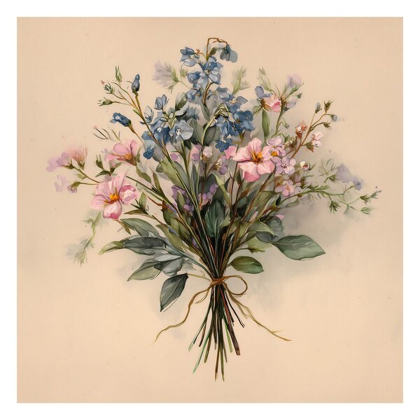 Tablou aranjament floral gingaș