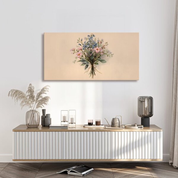 Tablou vis floral pastelat