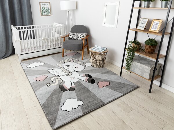 Covor PETIT UNICORN INOROG gri