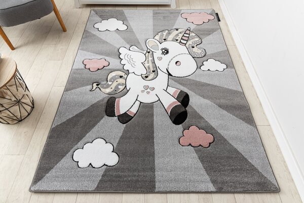 Covor PETIT UNICORN INOROG gri